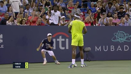 Washington - Tiafoe dans le dernier carré après sa victoire contre Rublev