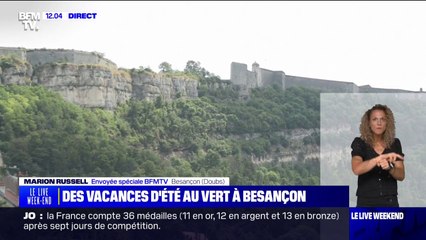 Des touristes se tournent vers Besançon, dans le Doubs, pour des vacances d'été au vert