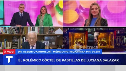 Alberto Cormillot se refirió a las pastillas que consume la hija de Luciana Salazar
