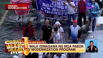 Unity walk, isinagawa ng mga pabor sa PUV modernization program | Dapat Alam Mo!