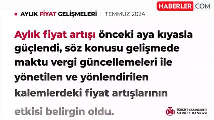 TCMB enflasyonun nedenini açıkladı