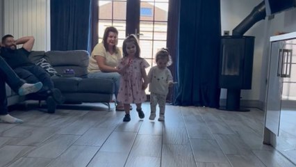 Cute flower girls rehearse their smiles in this delightful pre-wedding video