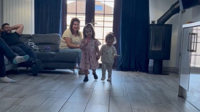 Cute flower girls rehearse their smiles in this delightful pre-wedding video