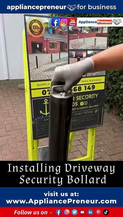 Installing Driveway Security BollardWelcome to the Appliancepreneur Instagram.Transform your home into a fortress with our step-by-step guide to installing driveway security bollards. Safeguarding your property has