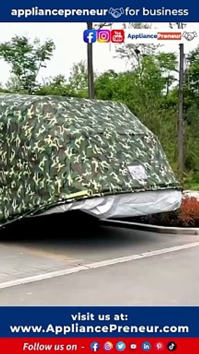 Innovative Car Folding Sheds - Smart Foldable car Roof #shorts The materials used in these innovative sheds are not only durable and weather-resistant but also eco-friendly, reflecting a commitment to sustainabilit