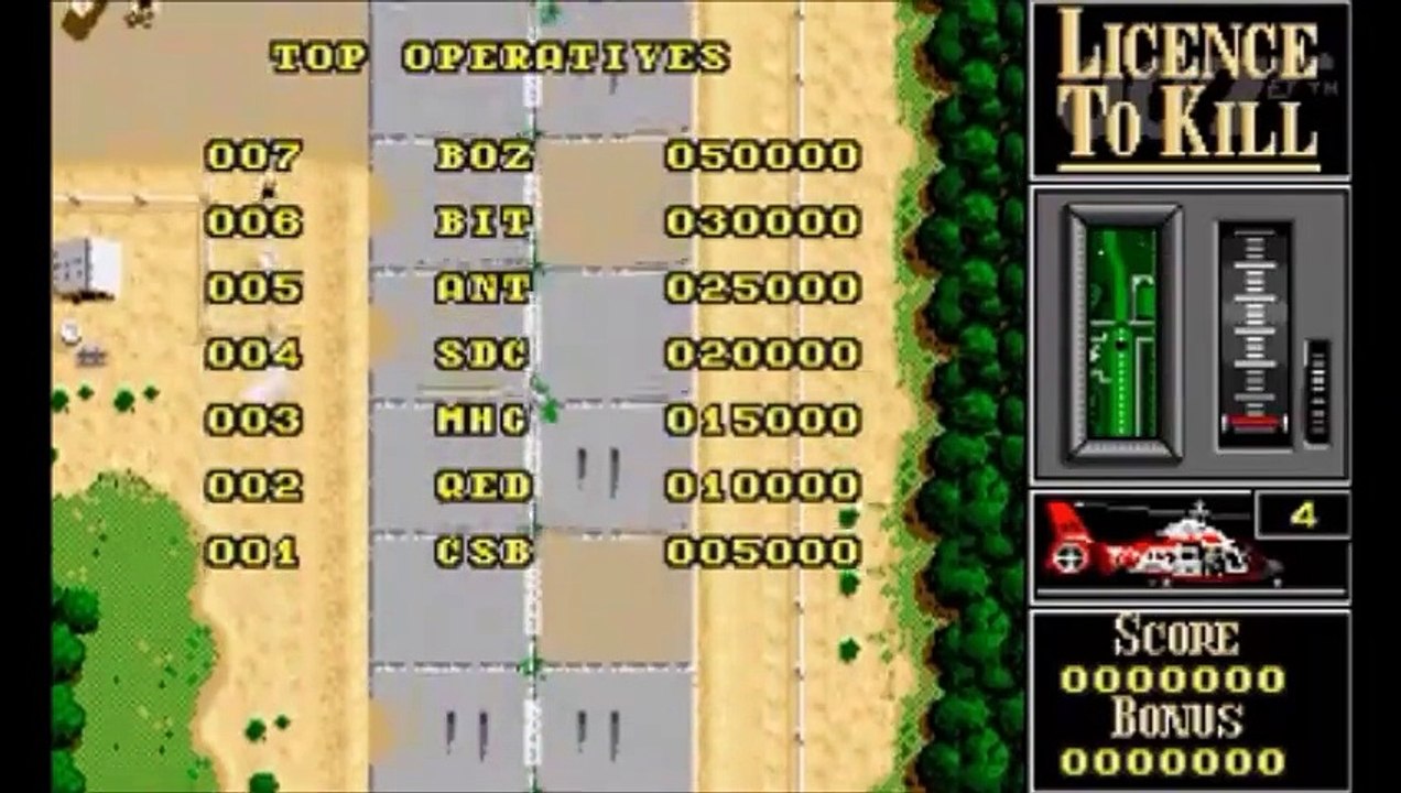 Amiga Longplay Licence To Kill-(Speedversión)