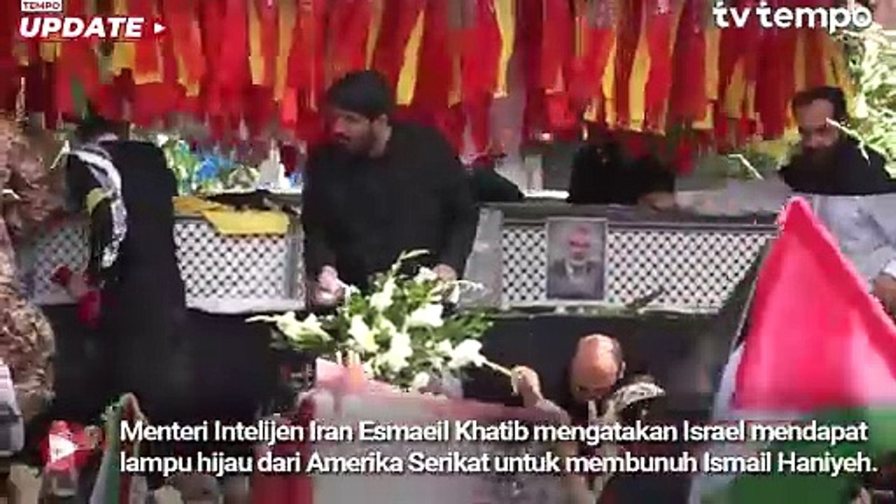 Menteri Iran Tuding Israel Dapat Izin dari AS untuk Bunuh Ismail Haniyeh