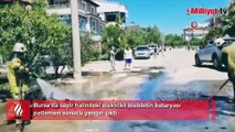 Elektrik bisiklet yandı, sürücü canını zor kurtardı