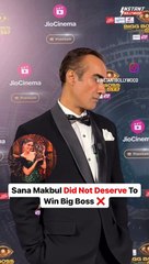 Ranbir Shorey expresses why he feels Sana Makbul wasn't the deserving winner.