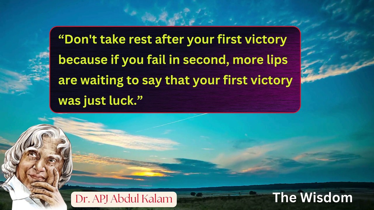 A.P.J. Abdul Kalam’s Best Quotes In English 05 || The Wisdom