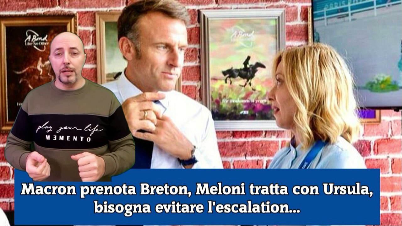 Macron prenota Breton, Meloni tratta con Ursula, bisogna evitare l'escalation...