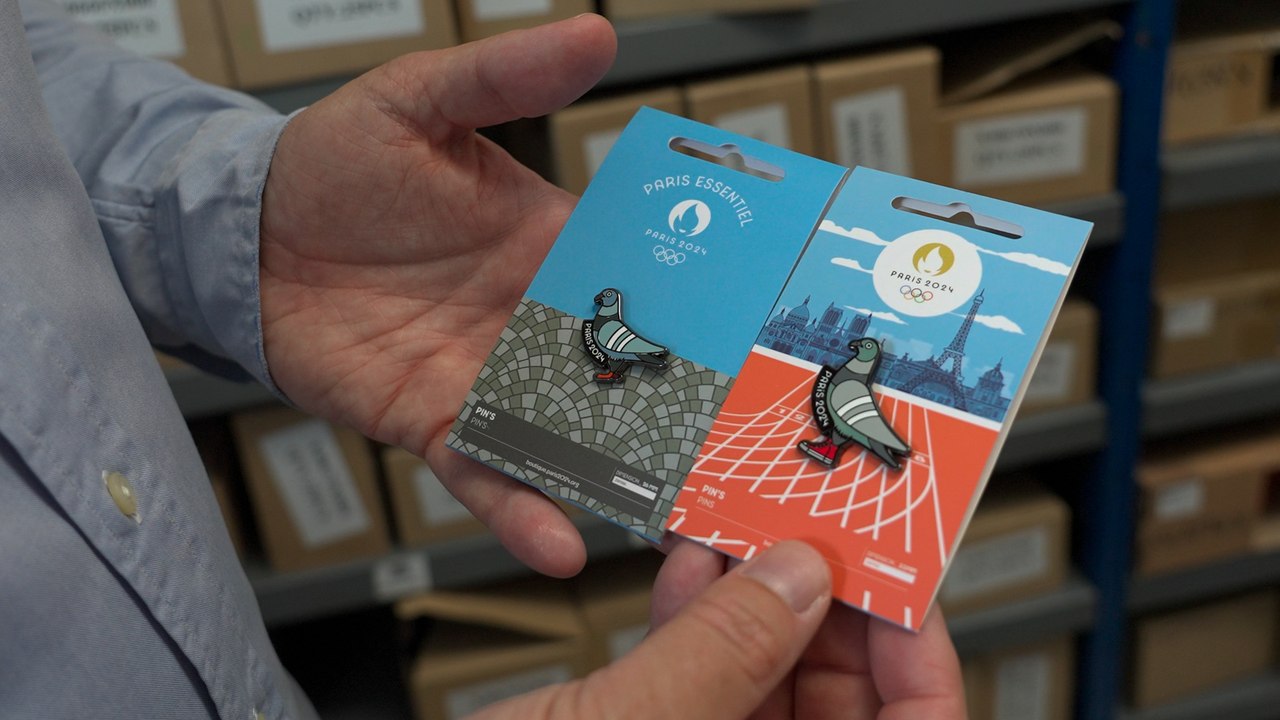L’étonnant succès du pin’s pigeon des JO  de Paris 2024