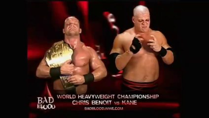 WWE Bad Blood 2004 - Kane vs Chris Benoit (World Heavyweight Championship)