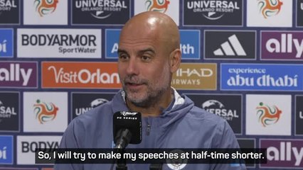 'I'll make my team talks shorter' - Pep responds to hefty fine