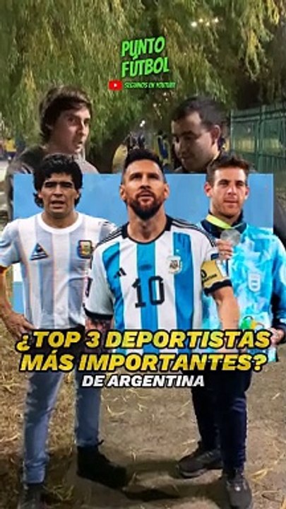 ¿Top 3 mejores deportistas argentinos?