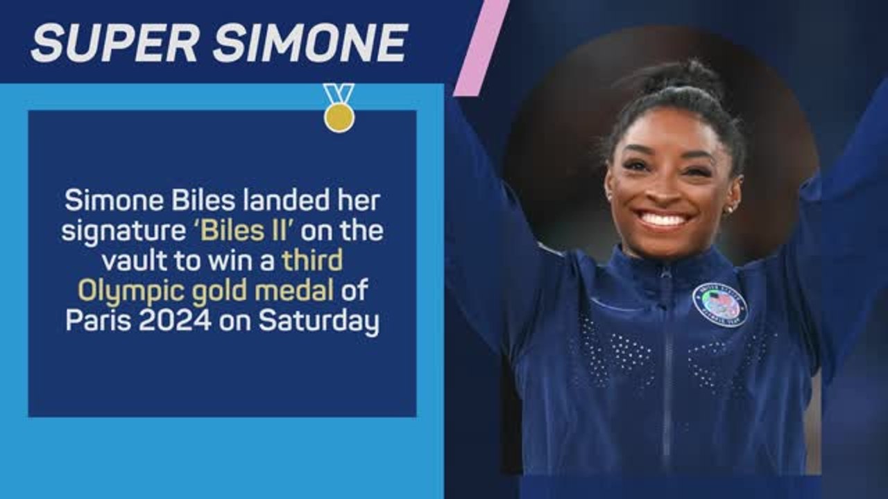 Medal Alert Simone Biles wins third gold medal of Paris 2024 video