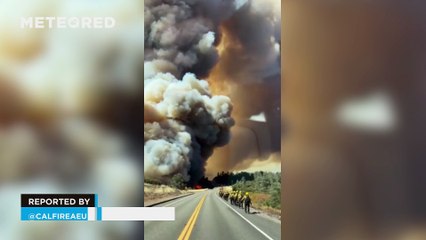 A mega wildfire sweeps the state of California, USA