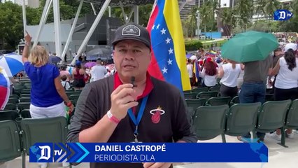 Venezolanos en el sur de la Florida se concentra para pedir libertad para su país