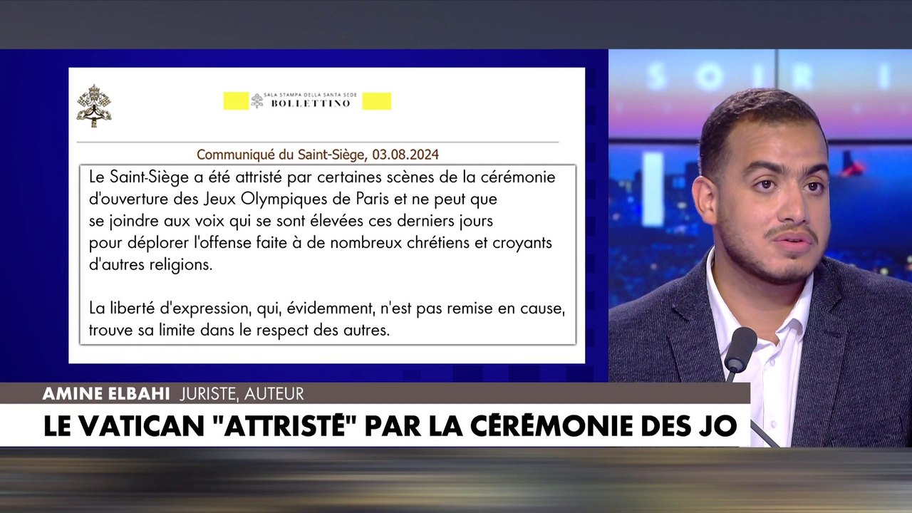 «La cérémonie des Jeux Olympiques n’est que la continuité de ce qu’est devenu la société française» affirme Amine Elbahi