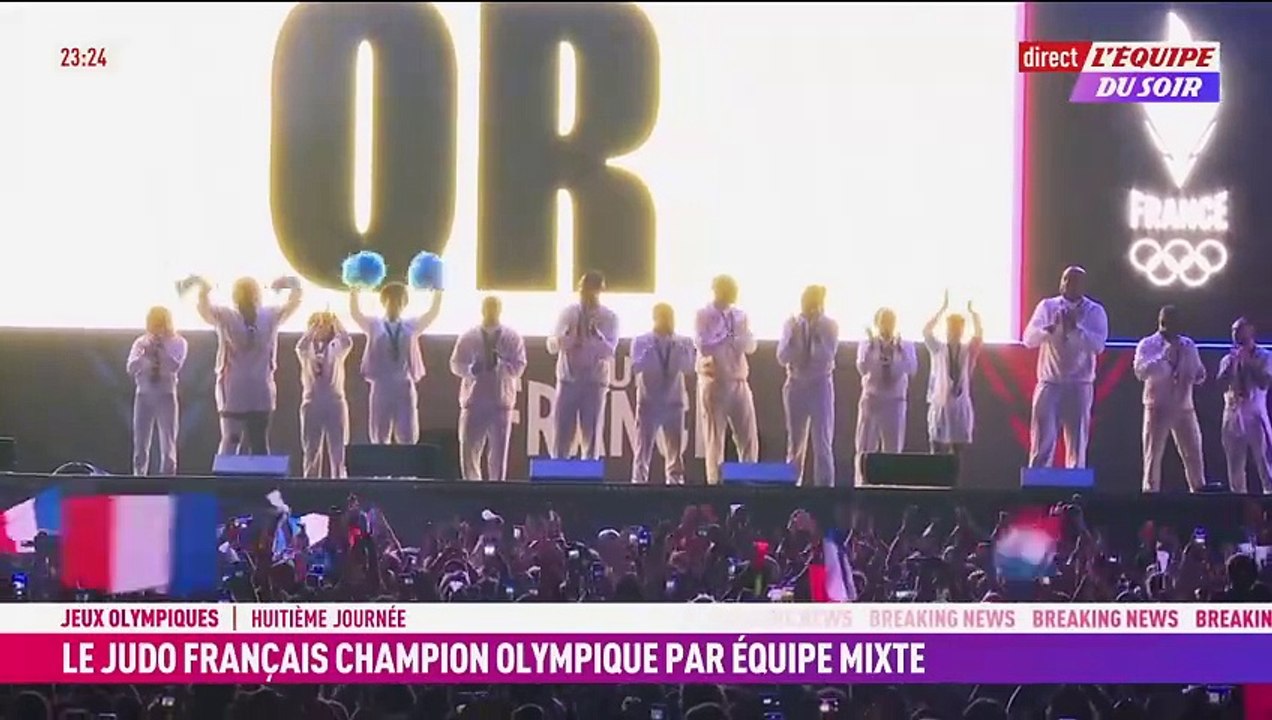 Riner et les judokas français médaillés célébrés au Club France - JO 2024 - Judo - Bleus