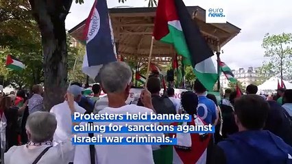 Tải video: Pro-Palestinian demonstrators across Europe demand cease-fire in the Israel-Hamas war.