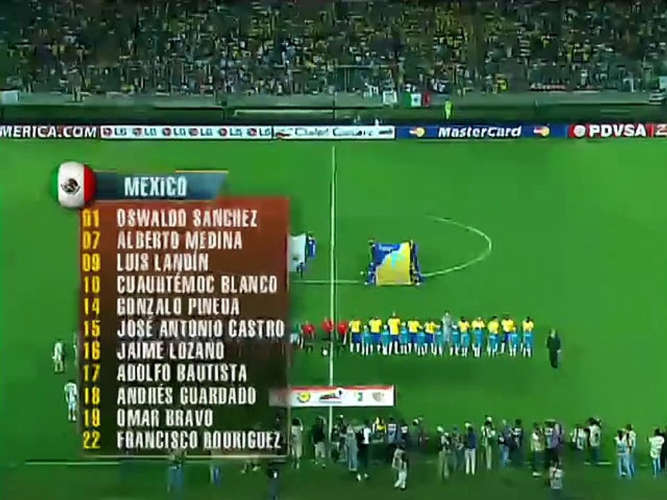 Copa América de 2007 - Brazil vs. Mexico - 1.half