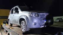 Fiat Uno com registro de furto é recuperado pela Polícia Militar