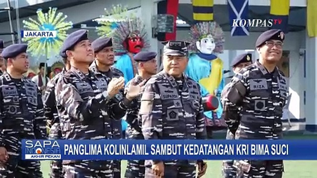 Begini Momen Penyambutan Kedatangan Kapal Latih Kebanggaan TNI AL, KRI Bima Suci di Jakarta