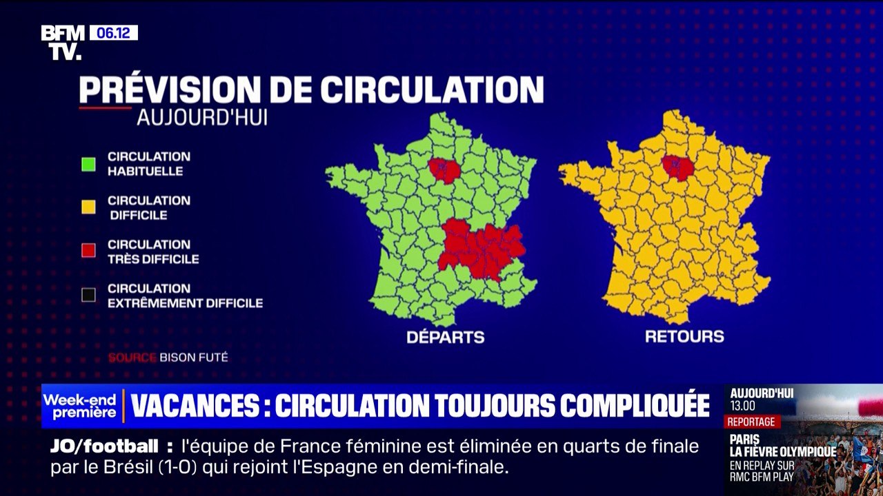 Jaune dans le sens des retours, vert dans dans...