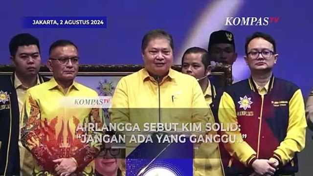Ketum Golkar Airlangga Sebut KIM Solid Jelang Pilkada 2024: Jangan Ada Pihak yang Ganggu