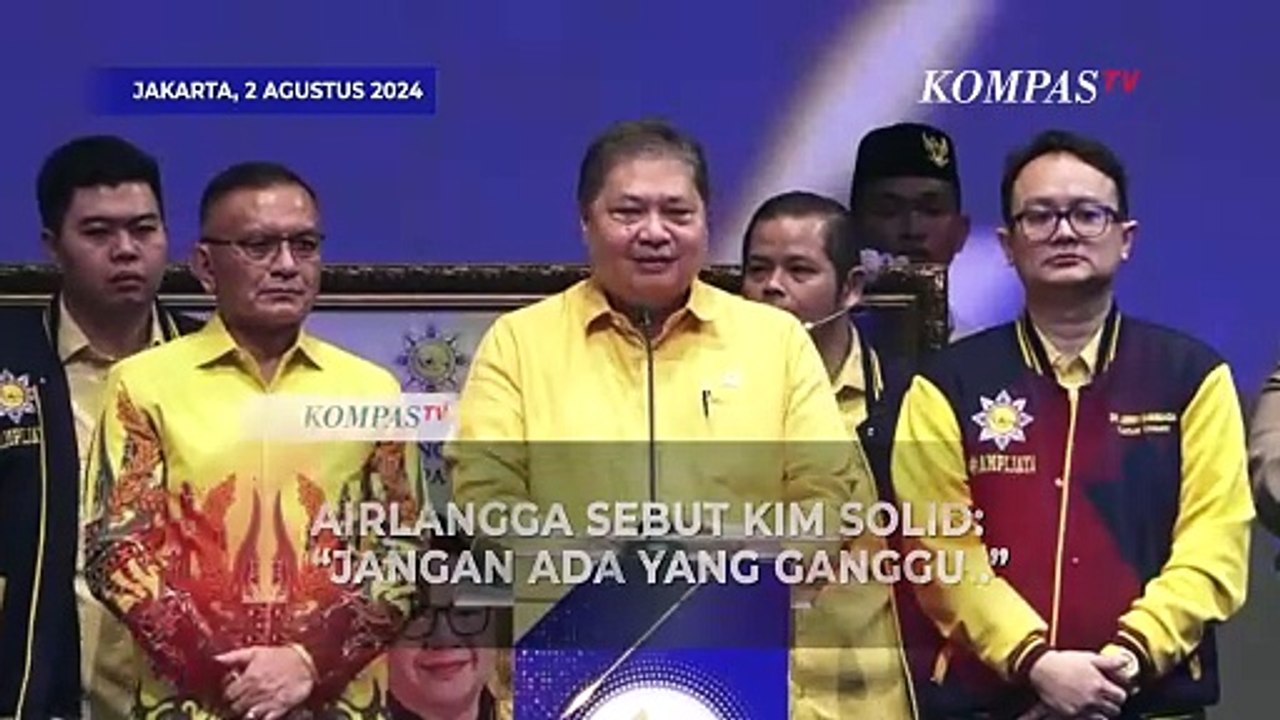 Ketum Golkar Airlangga Sebut KIM Solid Jelang Pilkada 2024: Jangan Ada Pihak yang Ganggu