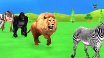 Paint Animals Duck,Tiger,Cow,Lion,Buffalo,Gorilla,Elephant,Dinosaur Fountain Crossing Animal Game