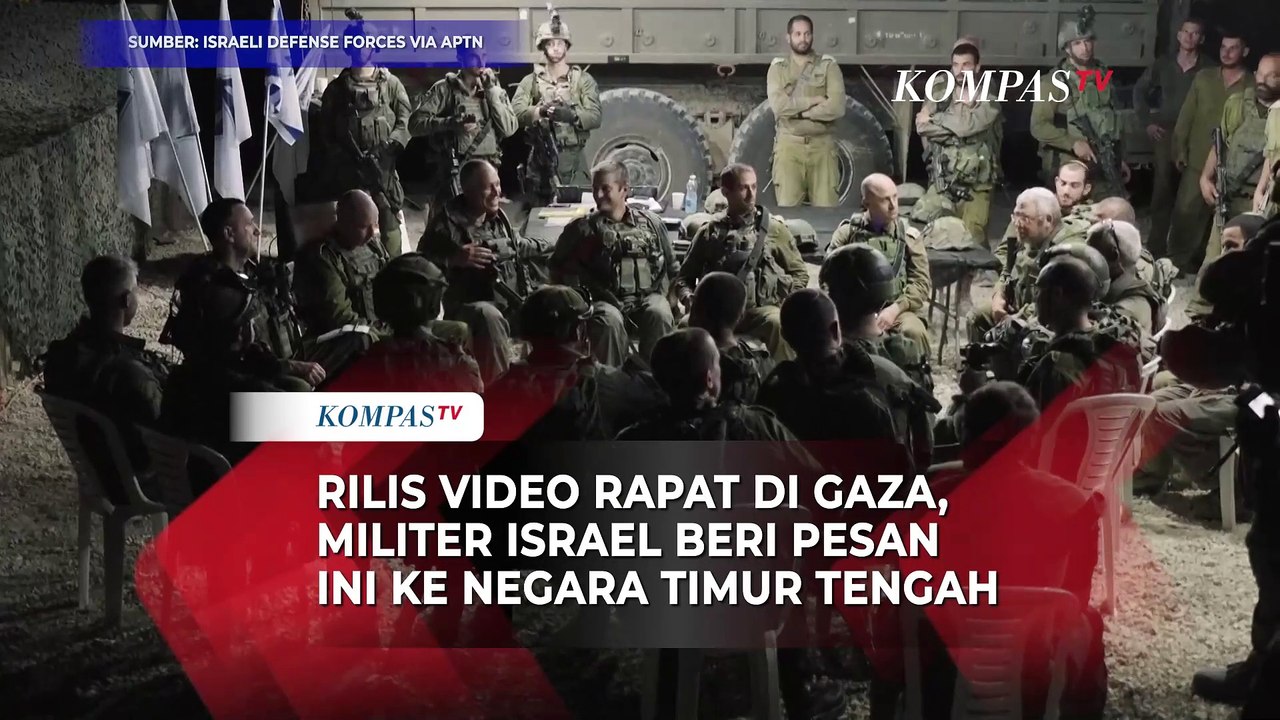 Militer Israel Rilis Video Rapat di Gaza, Sampaikan Pesan Ini ke Negara-Negara Timur Tengah