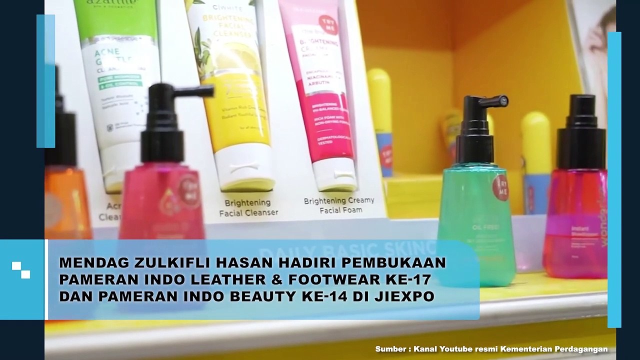 Mendag Zulkifli Hasan Hadiri Pembukaan Pameran Indo Leather & Footwear ke-17 dan Pameran Indo Beauty ke-14 di JIEXPO