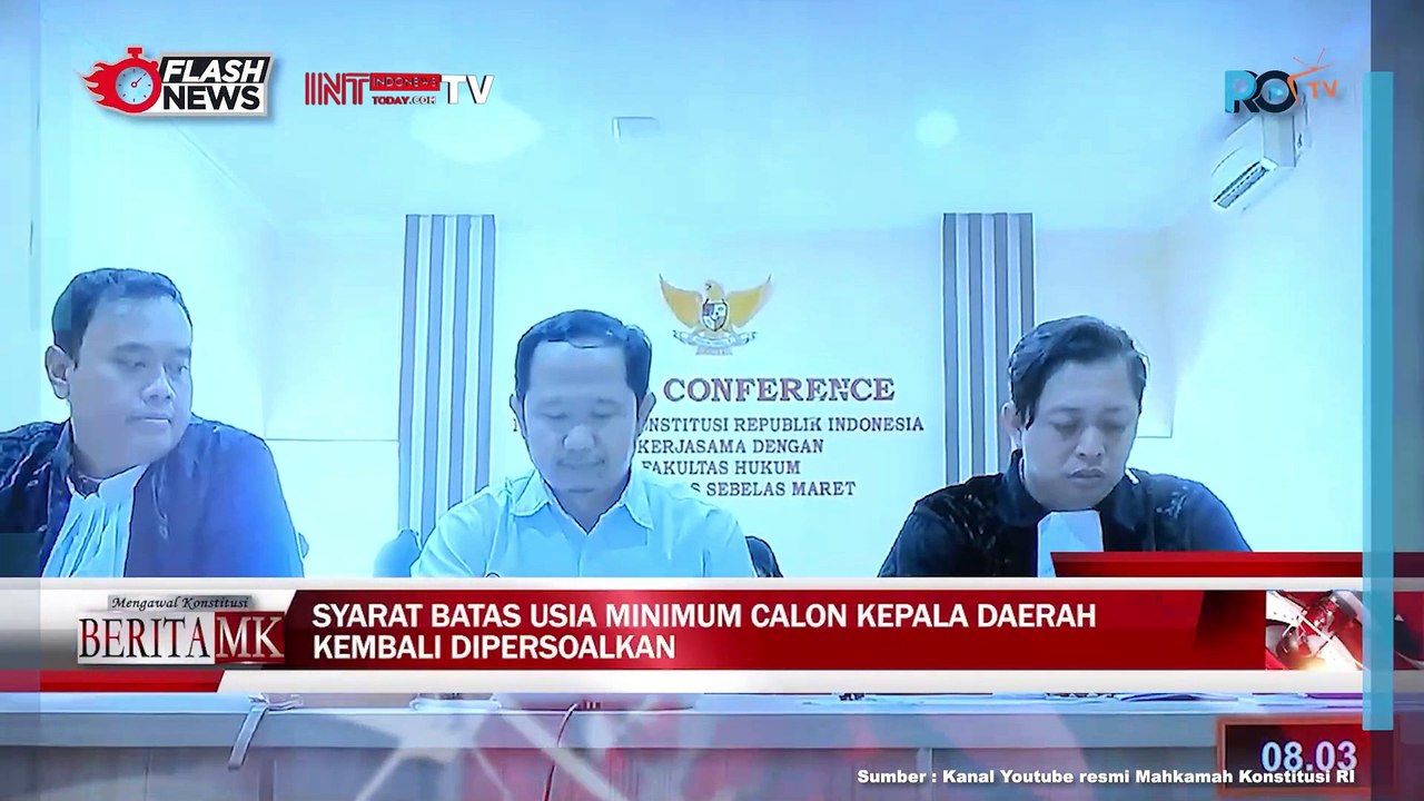 Kembali Gelar Sidang Mengenai Syarat Batas Usia Minimum Calon Kepala Daerah