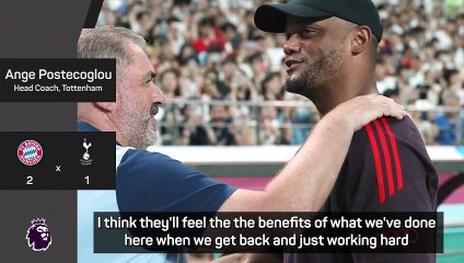 Testing conditions of Asia tour will benefit Spurs - Postecoglou