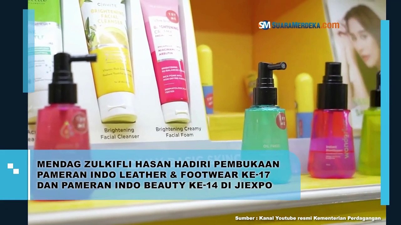 Mendag Zulkifli Hasan Hadiri Pembukaan Pameran Indo Leather & Footwear Ke-17 dan Pameran Indo Beauty Ke-14 di Jiexpo