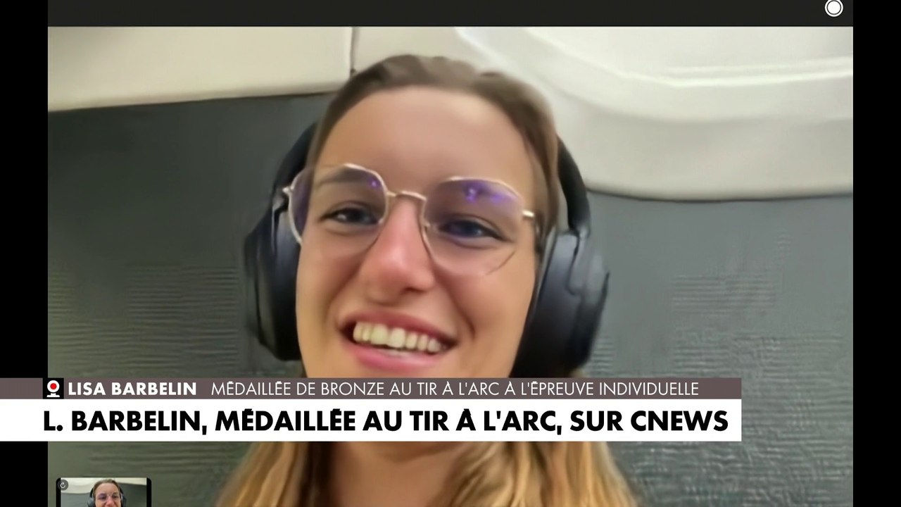 Lisa Barbelin, médaillée de bronze au tir à l'arc à l'épreuve individuelle, en direct sur CNEWS, revient sur sa compétition