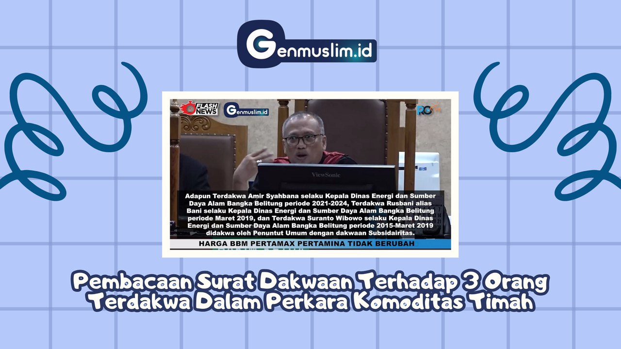 Pembacaan Surat Dakwaan Terhadap 3 Orang Terdakwa dalam Perkara Komoditas Timah
