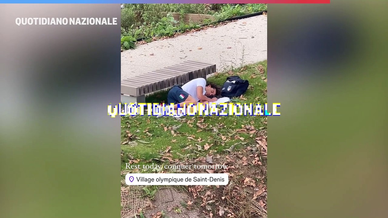 Olimpiadi, Ceccon dorme sul prato del villaggio olimpico