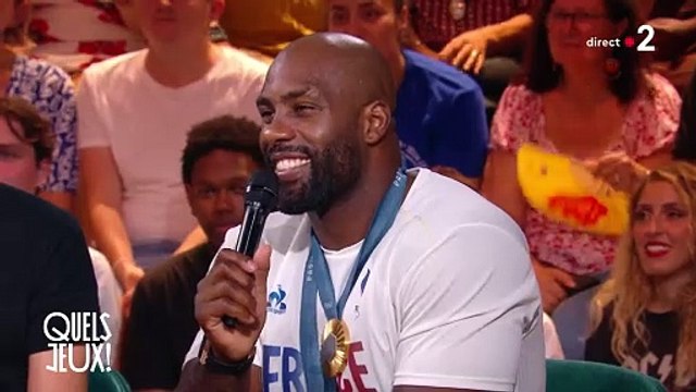 Face à Léa Salamé, Teddy Riner réagit à son accrochage avec son adversaire géorgien dans Quels jeux !