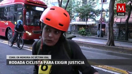 Rodada con cariño en CdMx rinde homenaje a Carolina Espinoza tras fatal atropello