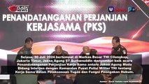 Penandatanganan Perjanjian Kerjasama Antara Jam Intel Kejaksaan RI dengan Puspom TNI