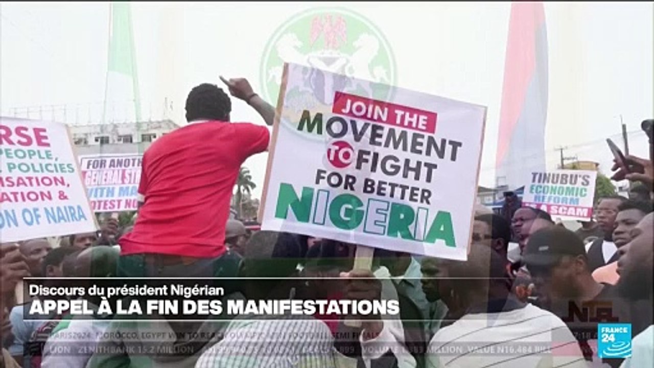 Nigeria : le président Bola Ahmed Tinubu appelle à la fin des manifestations contre la vie chère