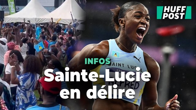 Les habitants de Sainte-Lucie explosent de joie après la médaille d'or de Julien Alfred aux JO