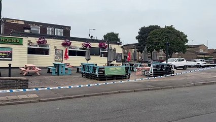 Police tape off The Phoenix in Corby