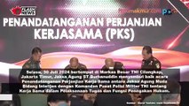 Penandatanganan Perjanjian Kerjasama Antara JAM Intel Kejaksaan RI Dengan Puspom TNI