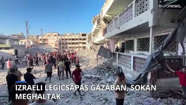 Izraeli légicsapás ért egy gázai iskolát, sokan meghaltak
