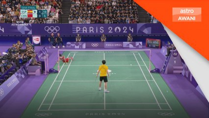 Pemain Badminton Sepanyol tarik diri kerana cedera terima 'standing ovation'