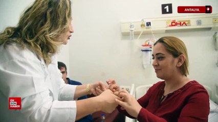 Antalya'da felçli girdiği hastaneden yürüyerek çıktı